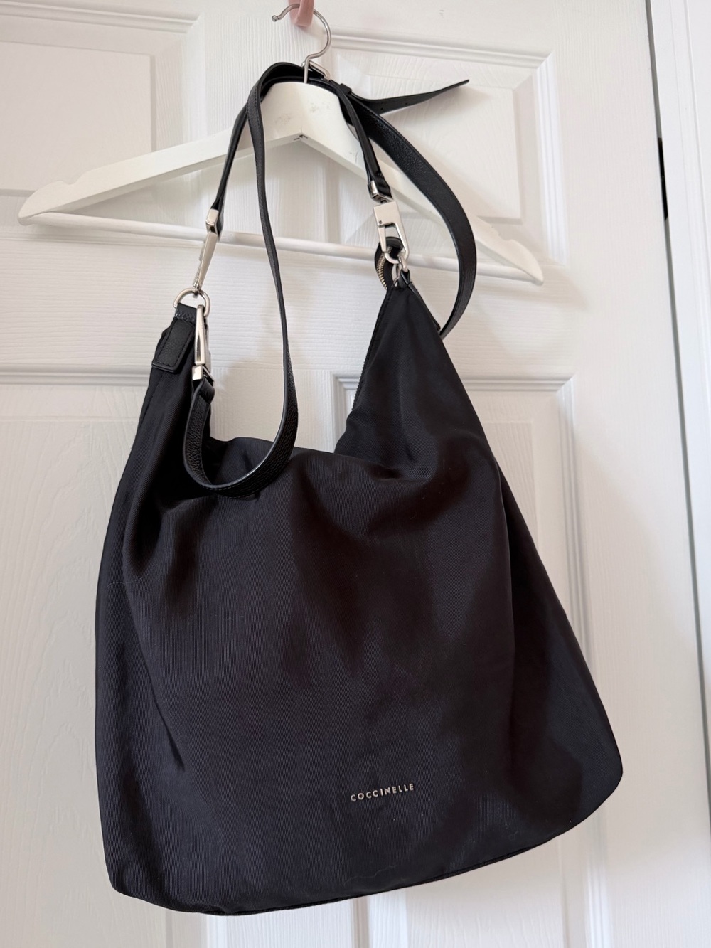 Coccinelle Black Shoulder Bag with Detachable Straps